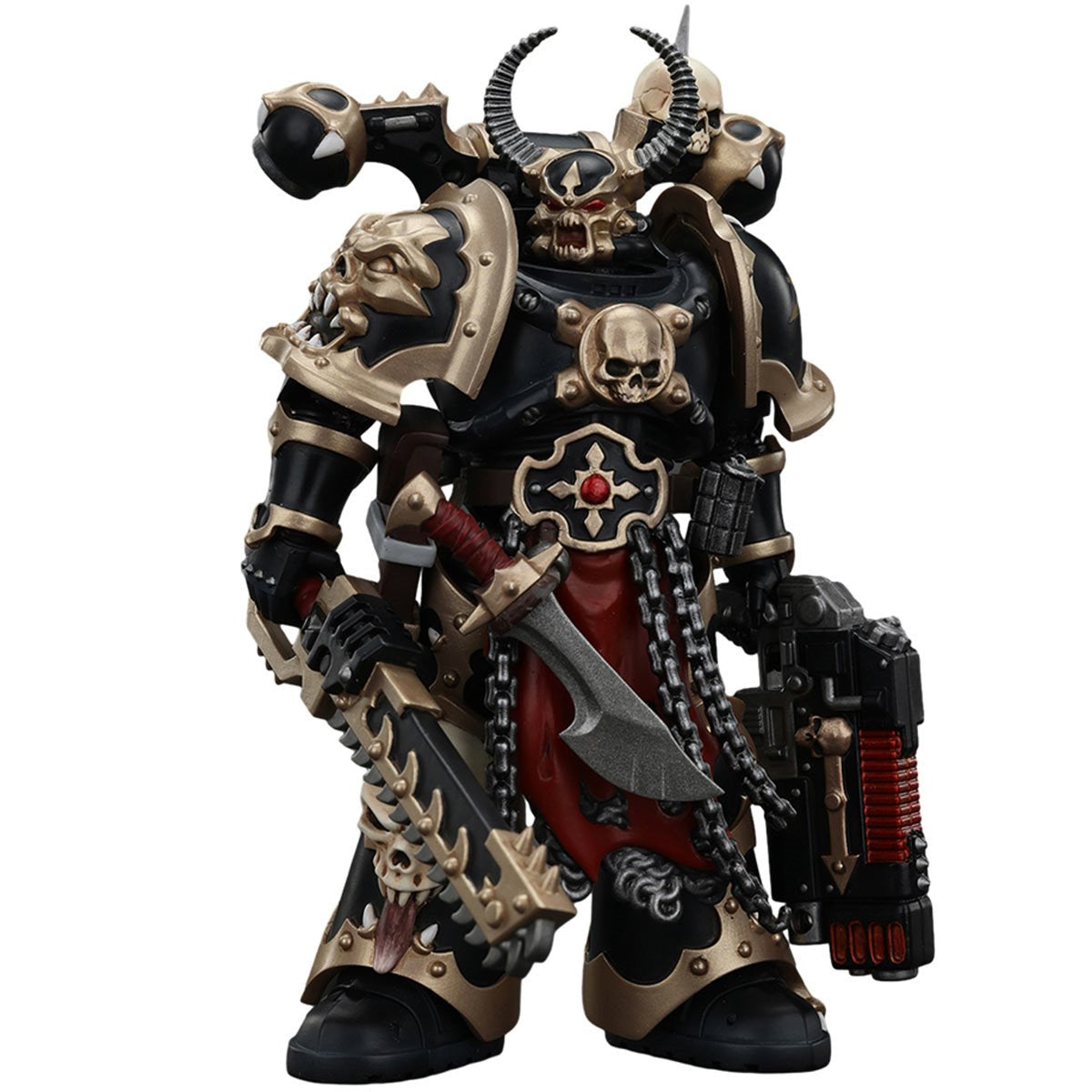 [Pre-Order] Warhammer 40,000 Chaos Space Marines Black Legion Chosen Chainsword 1:18 Scale Action Figure