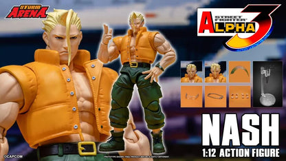 Street Fighter Alpha 3 Storm Arena Nash 1/12 Scale Action Figure