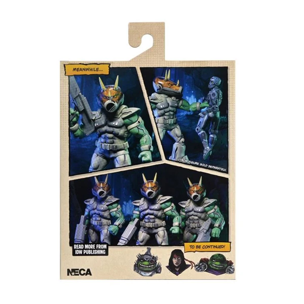 Teenage Mutant Ninja Turtles Mirage Comics Shock Commando Triceraton 7-Inch Scale Action Figure