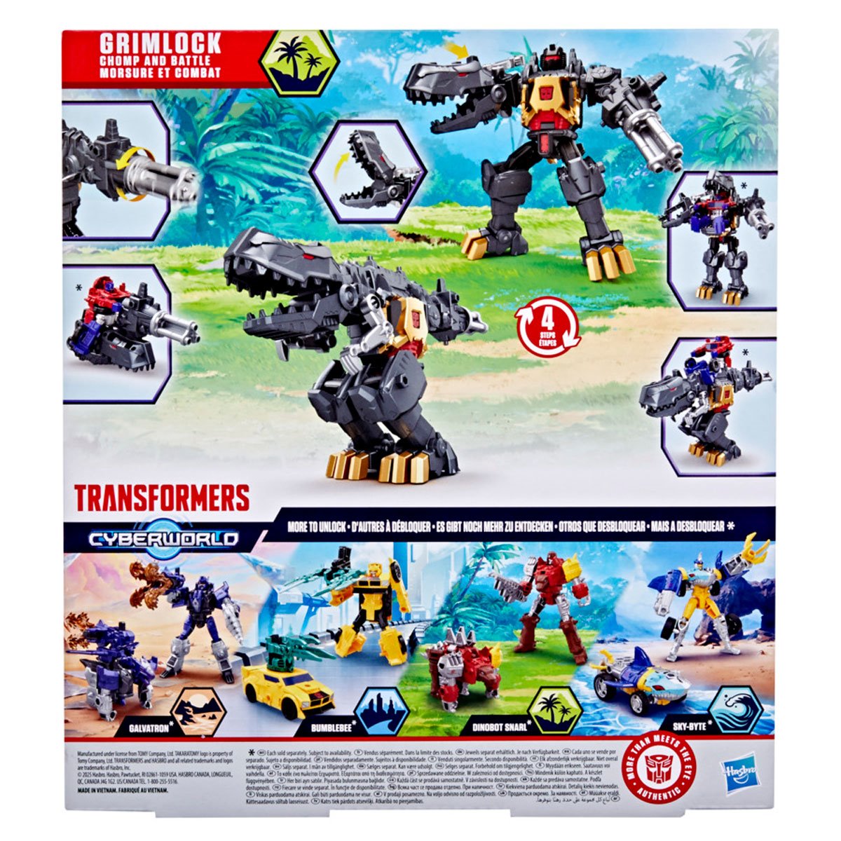 Transformers Cyberworld Grimlock Chomp & Battle 9-Inch Action Figure