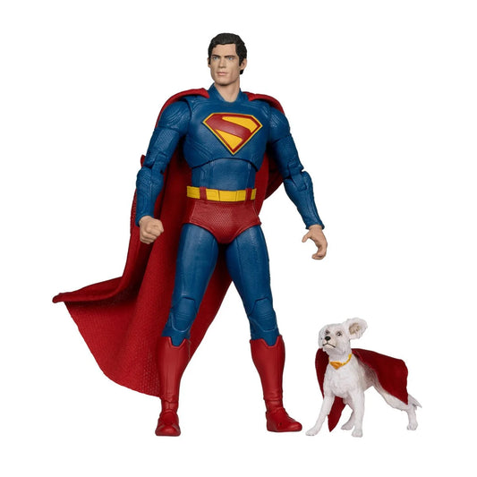DC Multiverse Theatrical Deluxe Superman Movie: Superman and Krypto 7-Inch Scale Action Figure