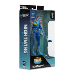 DC Direct Wave 5 Nightwing Teen Titans 7-Inch Scale Action Figure with Digital Collectible