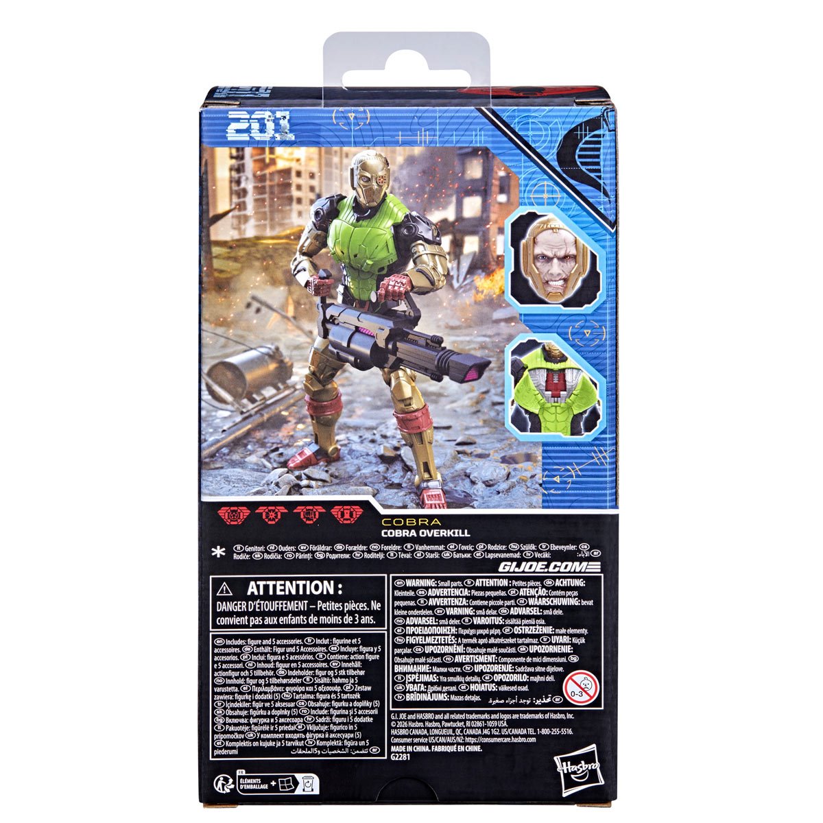 G.I. Joe Classified Series #201 Cobra Overkill 6-Inch Action Figure
