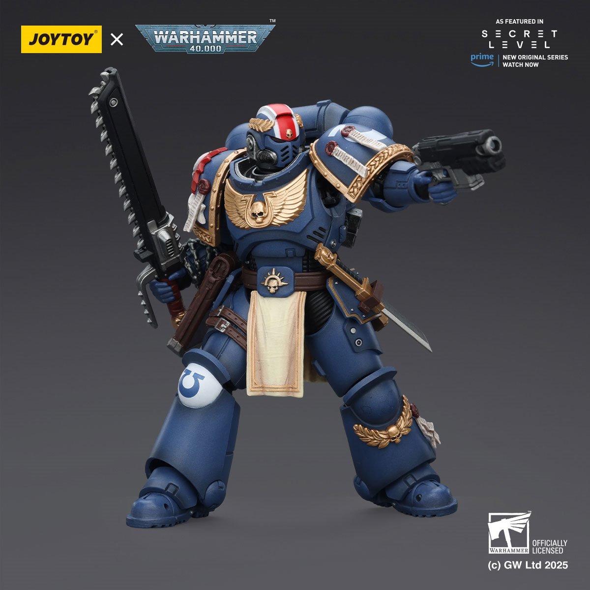 Warhammer 40,000 Ultramarines Titus with Laurels of Victory 1:18 Scale Action Figure