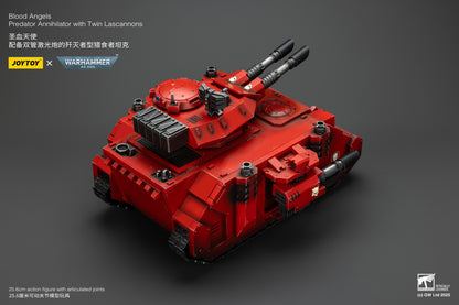 Warhammer 40,000 Blood Angels Predator Annihilator with Twin Lascannons 1:18 Scale Action Figure