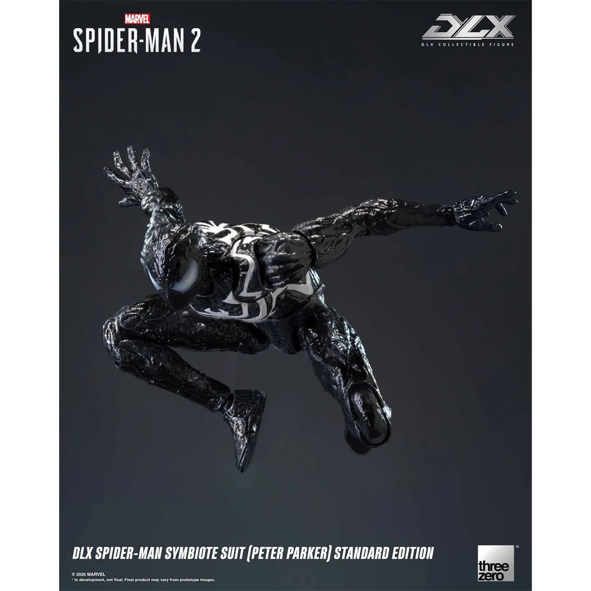 Marvel Spider-Man 2 Spider-Man Symbiote Suit Peter Parker Standard Edition DLX Action Figure