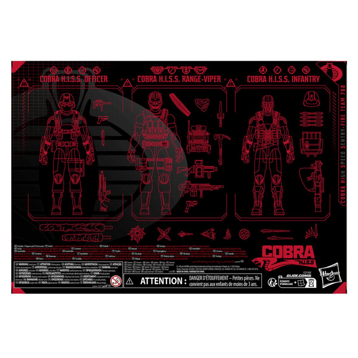 G.I. Joe Classified Series Cobra H.I.S.S. - Fire Team 788 6-Inch Action Figure Set