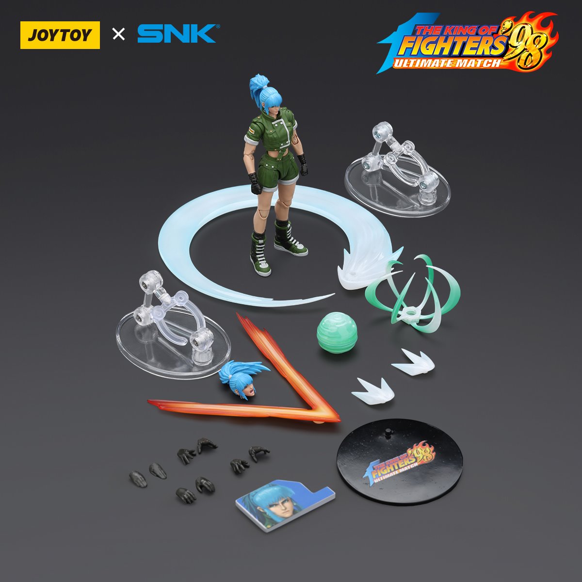 King of Fighters '98 Ultimate Match Ikari Warriors Team Leona Heidern 1:18 Scale Action Figure