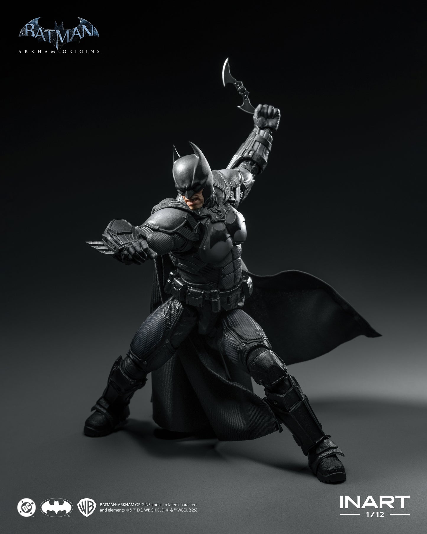 INART Arkham Origins Batman 1/12 Action Figure