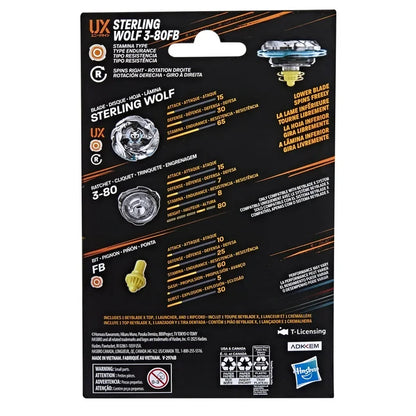 Beyblade X Sterling Wolf 3-80FB UX Starter Pack Set