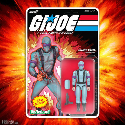 G.I. Joe Arctic Snake Eyes (Red Glow, Crystal Poison) 3 3/4-Inch ReAction+ Figure