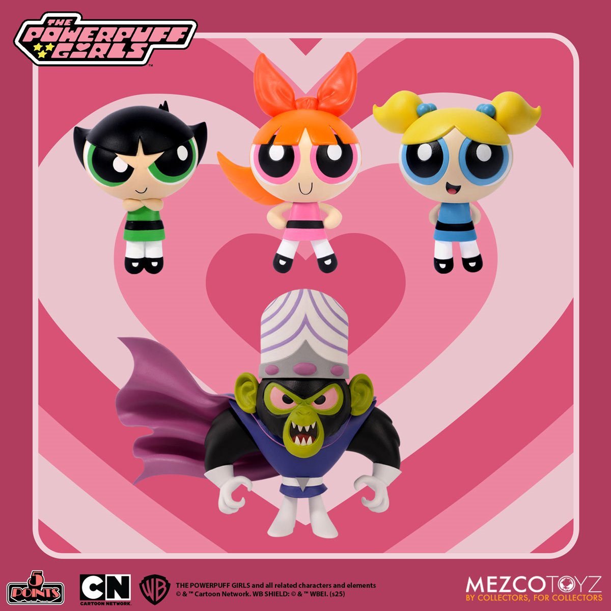 The Powerpuff Girls 5 Points Set of 4 Action Figures