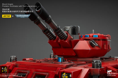 Warhammer 40,000 Blood Angels Predator Annihilator with Twin Lascannons 1:18 Scale Action Figure