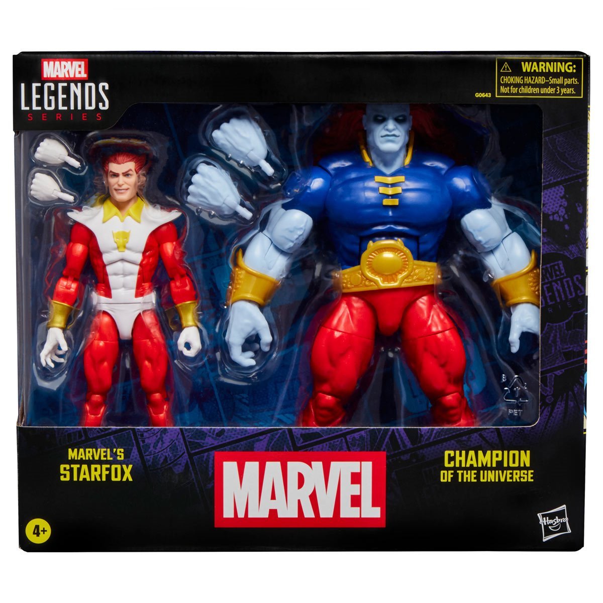 Marvel Legends Starfox and Champion of the Universe 6-Inch Action Figures 2-Pack