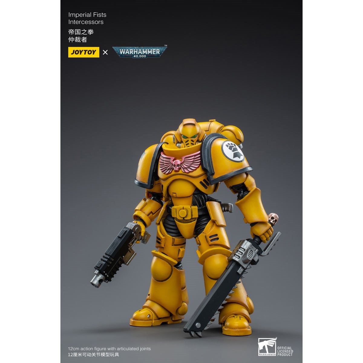 Warhammer 40,000 Imperial Fists Intercessors 1:18 Scale Action Figure