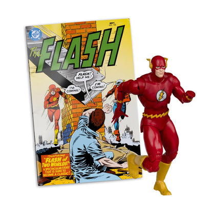 DC Direct Page Punchers Wave 11 The Flash Barry Allen The Flash #123 7-Inch Scale Action Figure with Comic