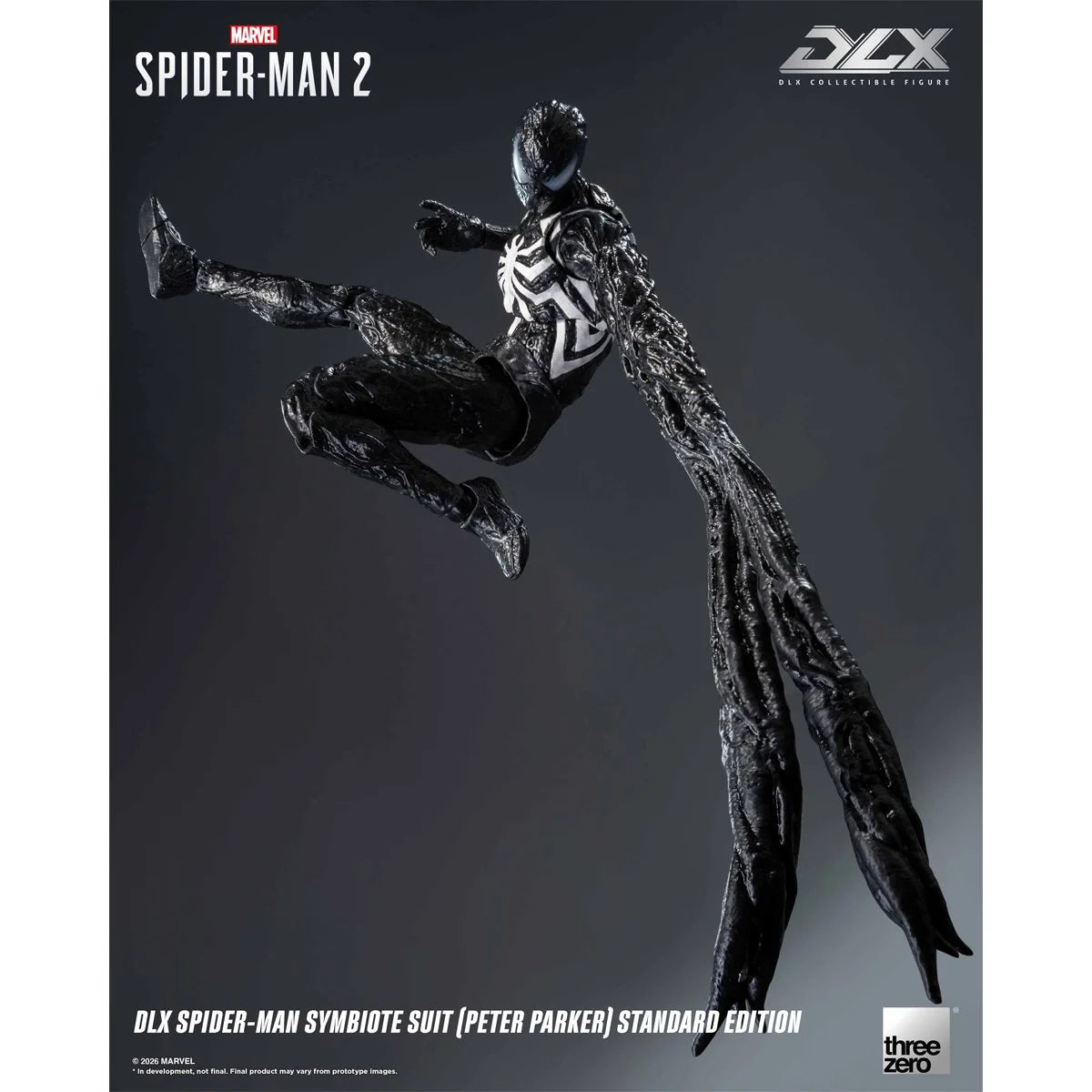 Marvel Spider-Man 2 Spider-Man Symbiote Suit Peter Parker Standard Edition DLX Action Figure