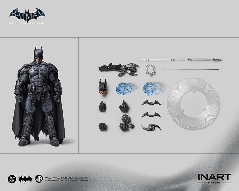 INART Arkham Origins Batman (Battle Damaged Version) 1/12 Action Figure