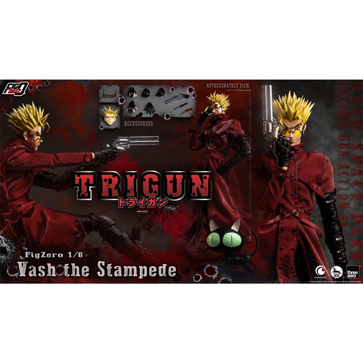 Trigun Vash the Stampede FigZero 1:6 Scale Action Figure