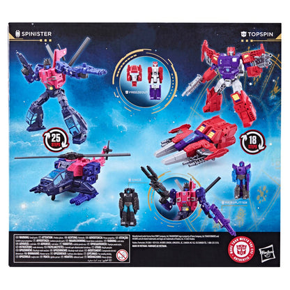 Transformers Age of the Primes Wreck 'n Doom Collection Topspin vs Spinister