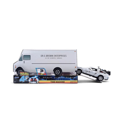 Hollywood Rides Back to the Future Time Machine 40th Anniversary 1:32 Scale Die-Cast Metal Vehicle