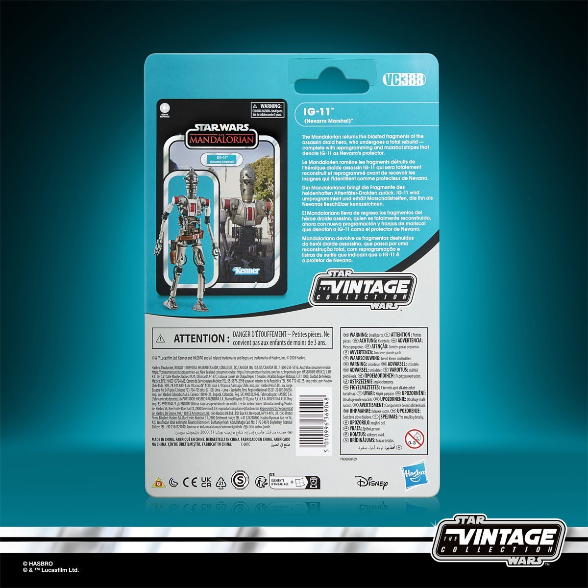 Star Wars The Vintage Collection The Mandalorian IG-11 (Nevarro Marshal) 3 3/4-Inch Action Figure