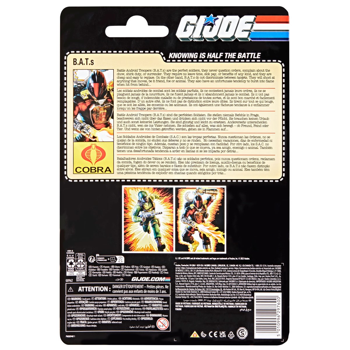 G.I. Joe Classified Series Retro Cardback B.A.T. (Battle Android Trooper) 6-Inch Action Figure