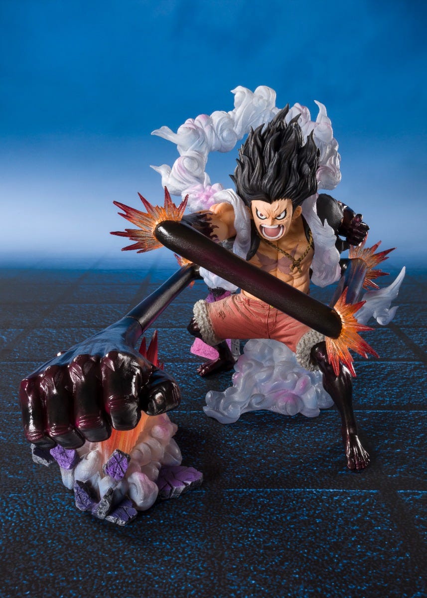 One Piece Monkey D. Luffy Gear 4 Snakeman King Cobra FiguartsZERO Extra Battle Statue - Reissue