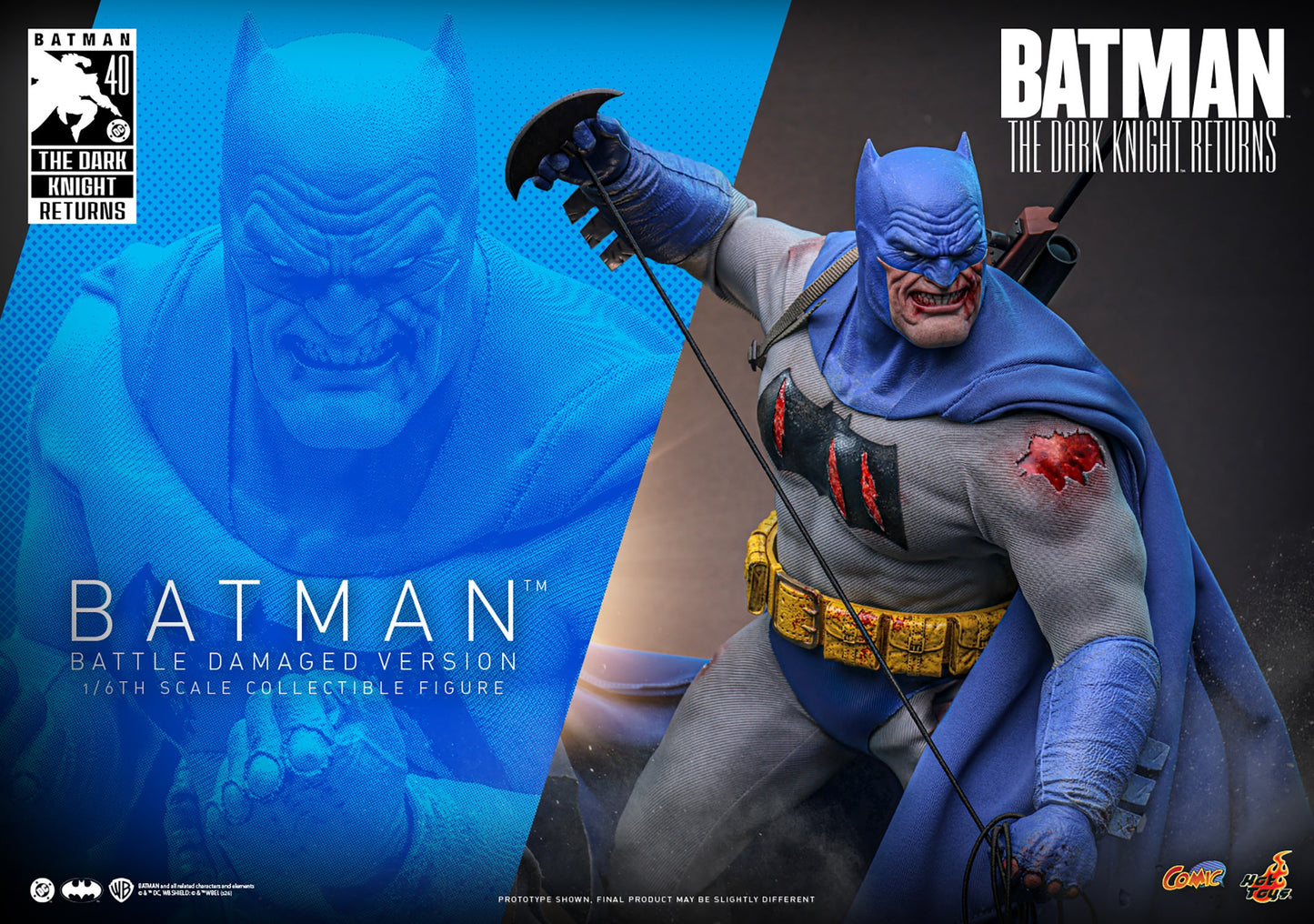 Batman: The Dark Knight Returns Batman (Battle Damaged Version) 1/6th Scale Collectible Figure