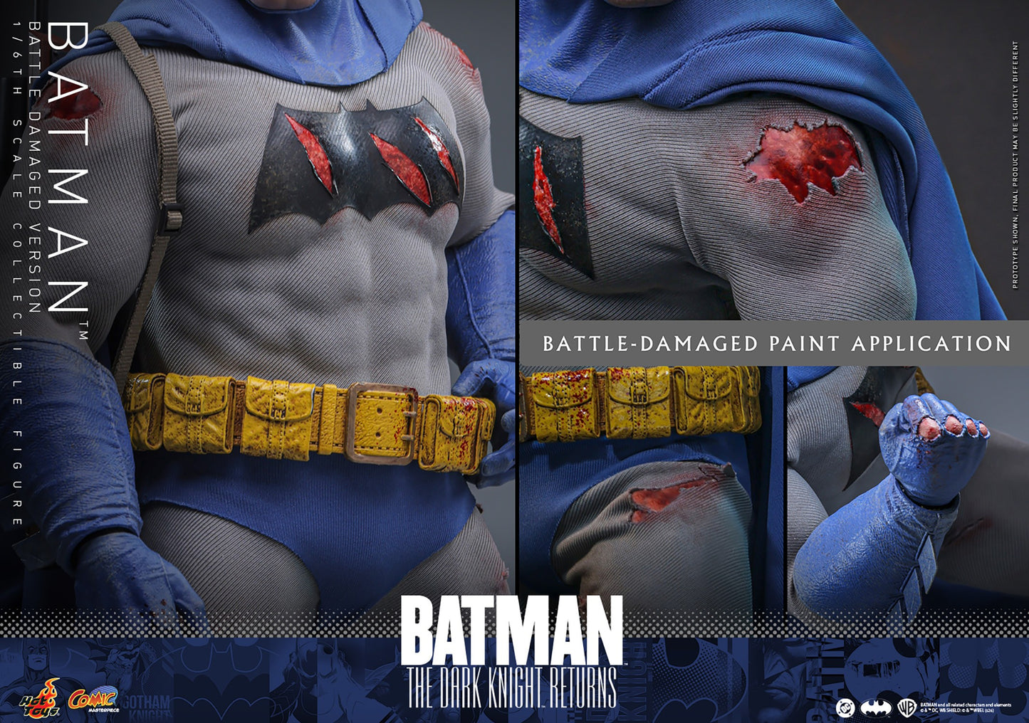 Batman: The Dark Knight Returns Batman (Battle Damaged Version) 1/6th Scale Collectible Figure