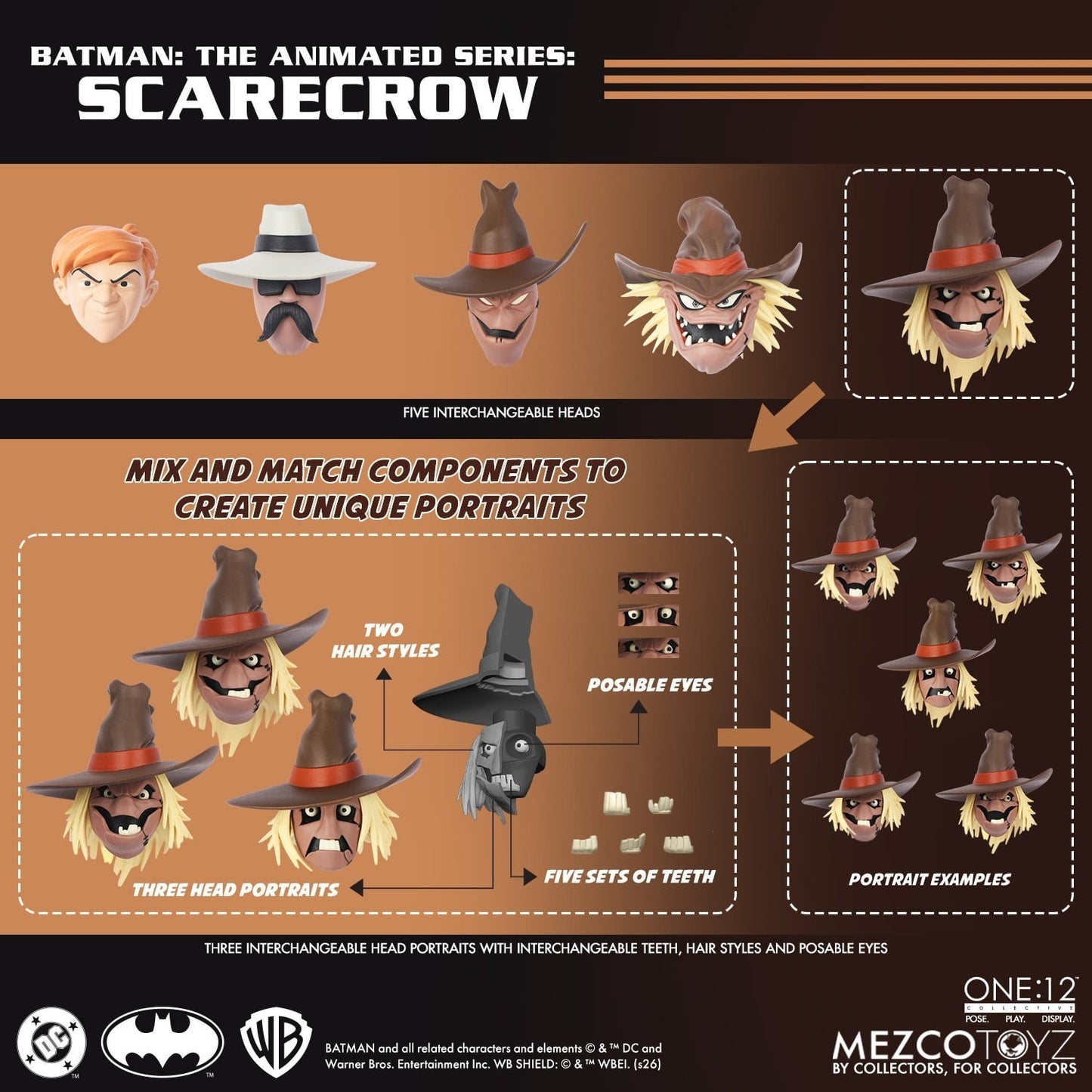 Batman: The Animated Series Scarecrow One 12 Collective Action Figure