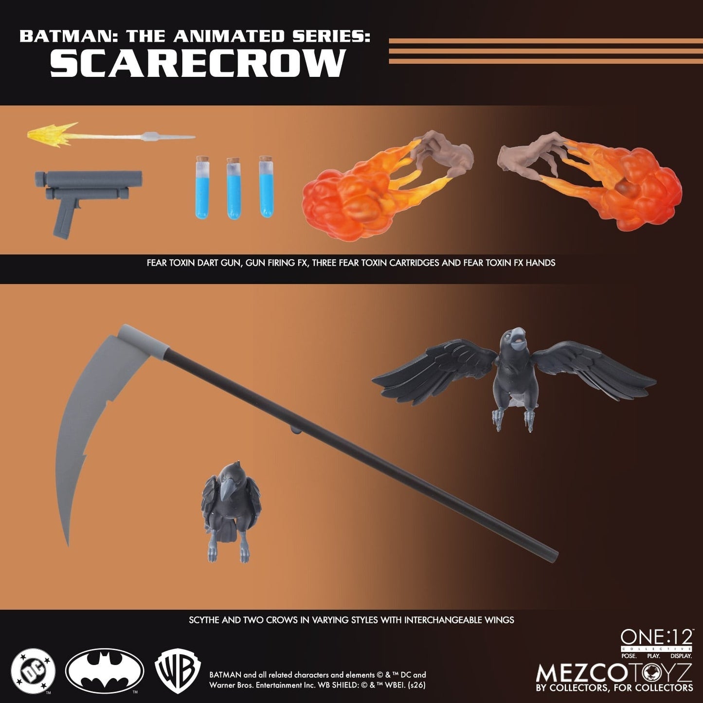 Batman: The Animated Series Scarecrow One 12 Collective Action Figure