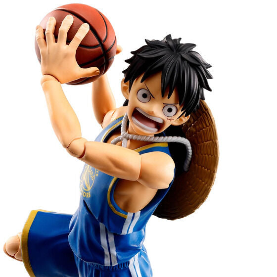 One Piece x NBA Monkey D. Luffy: Golden State Warriors Ver. Exclusive S.H.Figuarts Action Figure