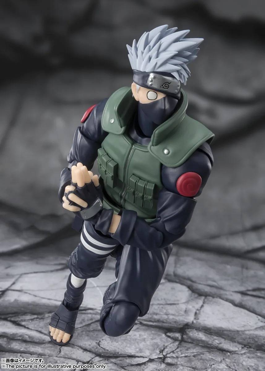 Naruto Shippuden Kakashi Hatake The Famed Sharingan Hero S.H. Figuarts Action Figure (Reissue)