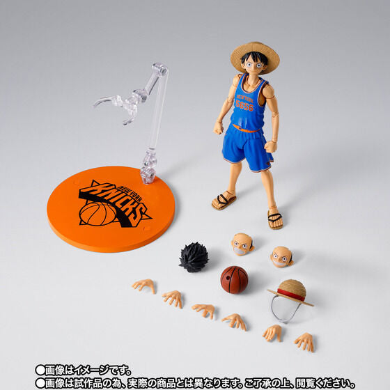 One Piece x NBA Monkey D. Luffy: New York Knicks Ver. Exclusive S.H.Figuarts Action Figure