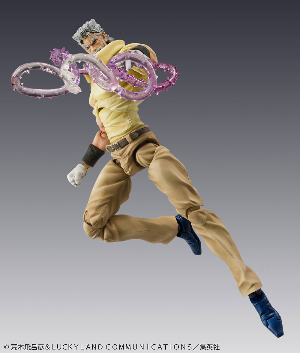 JoJo Bizarre Adventure Part 3: Stardust Crusaders Joseph Joestar & Iggy Super Action Statue (Reissue)