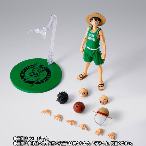 One Piece x NBA Monkey D. Luffy: Boston Celtics Ver. Exclusive S.H.Figuarts Action Figure