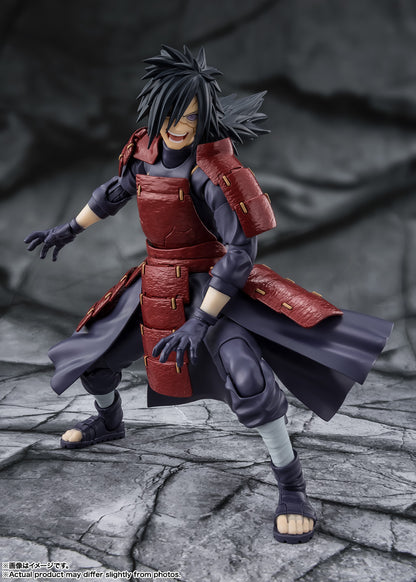 Naruto Shippuden Madara Uchiha The Legend of the Solitary Lord Who Dwells in Deep Darkness S.H.Figuarts Action Figure