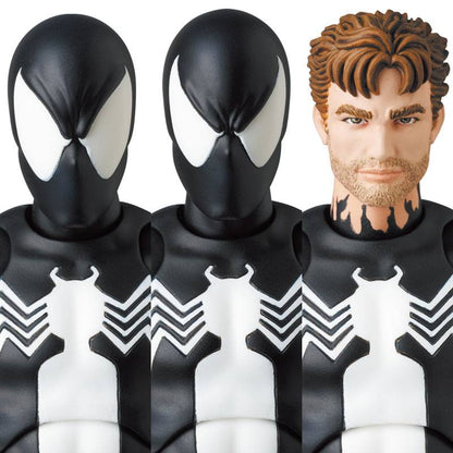 Marvel Spiderman Black Costume (Comic Ver.) MAFEX No.147 Action Figure (Reissue)