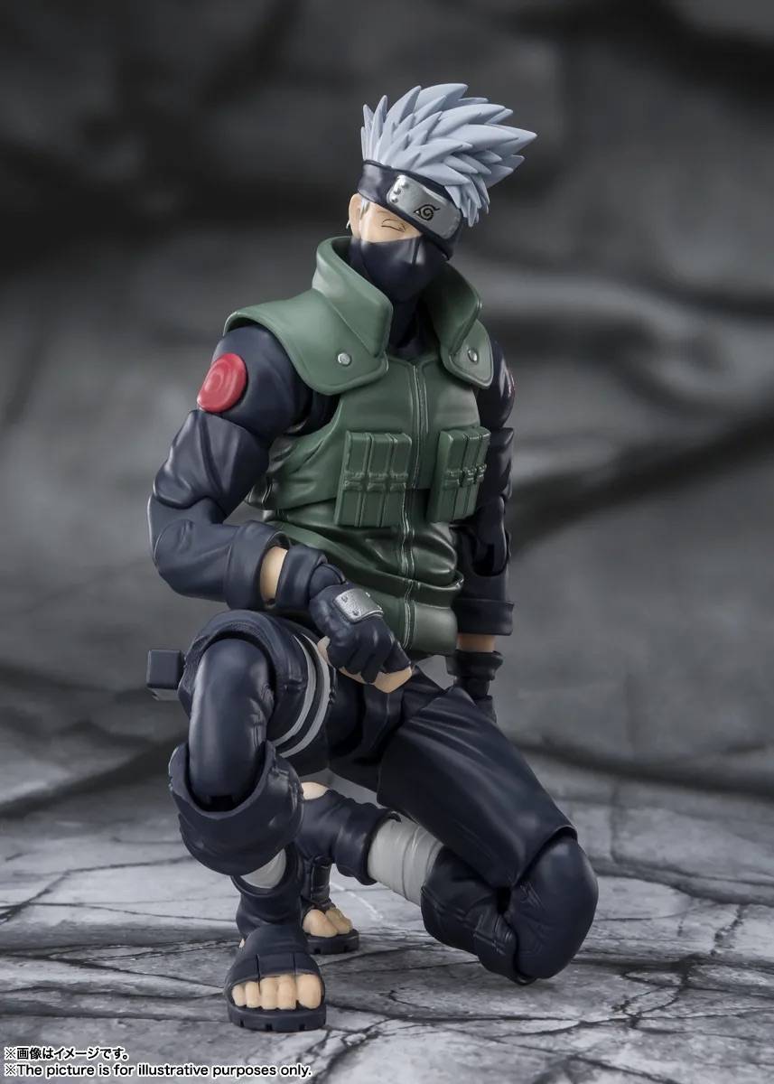 Naruto Shippuden Kakashi Hatake The Famed Sharingan Hero S.H. Figuarts Action Figure (Reissue)