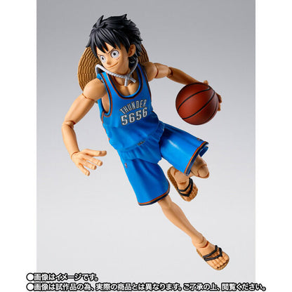 One Piece x NBA Monkey D. Luffy: Oklahoma City Thunder Ver. Exclusive S.H.Figuarts Action Figure
