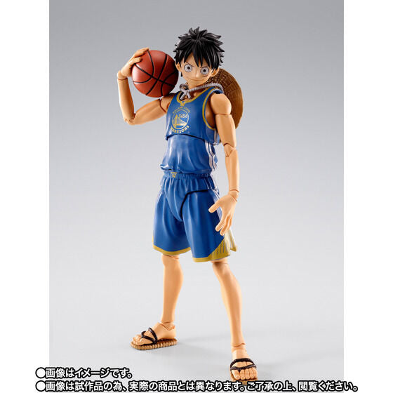 One Piece x NBA Monkey D. Luffy: Golden State Warriors Ver. Exclusive S.H.Figuarts Action Figure