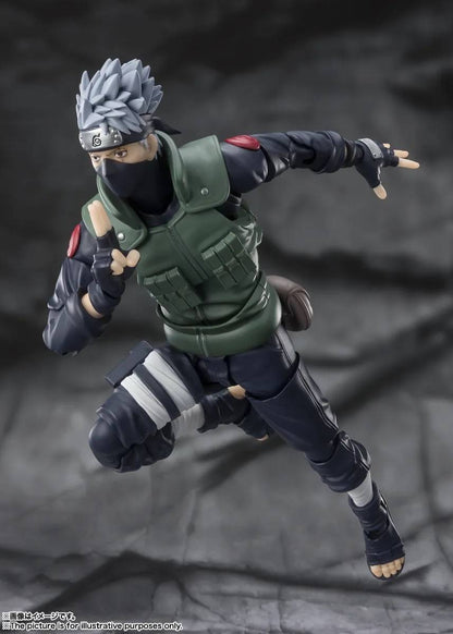 Naruto Shippuden Kakashi Hatake The Famed Sharingan Hero S.H. Figuarts Action Figure (Reissue)