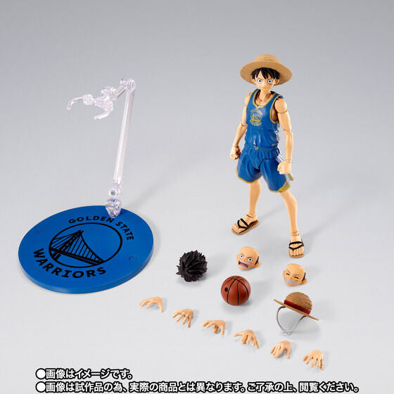 One Piece x NBA Monkey D. Luffy: Golden State Warriors Ver. Exclusive S.H.Figuarts Action Figure