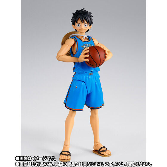 One Piece x NBA Monkey D. Luffy: Oklahoma City Thunder Ver. Exclusive S.H.Figuarts Action Figure