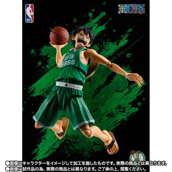 One Piece x NBA Monkey D. Luffy: Boston Celtics Ver. Exclusive S.H.Figuarts Action Figure
