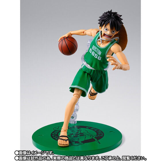 One Piece x NBA Monkey D. Luffy: Boston Celtics Ver. Exclusive S.H.Figuarts Action Figure