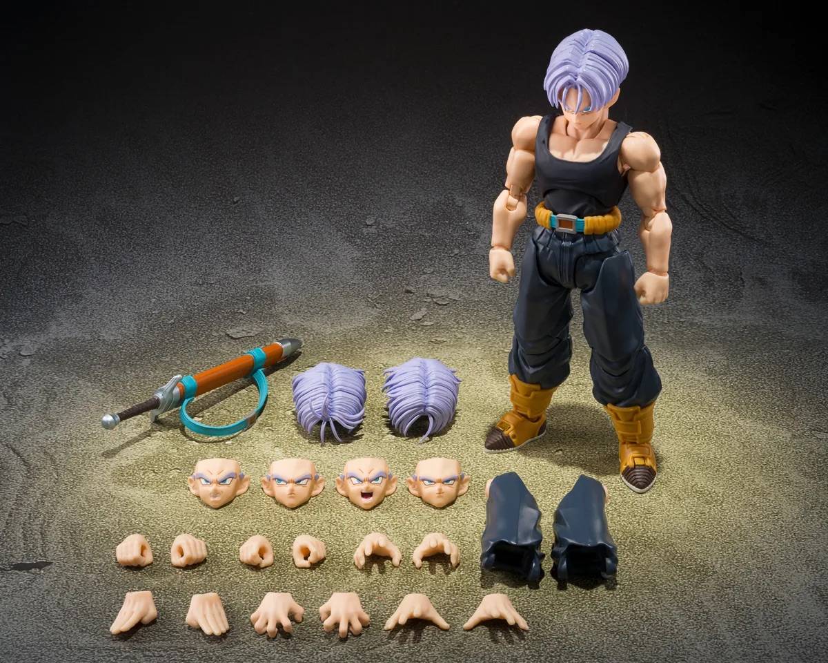 Dragon Ball Z Fighters Trunks S.H. Figuarts Action Figure with Special Display Base