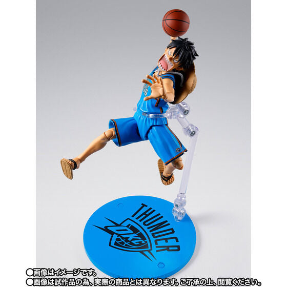 One Piece x NBA Monkey D. Luffy: Oklahoma City Thunder Ver. Exclusive S.H.Figuarts Action Figure