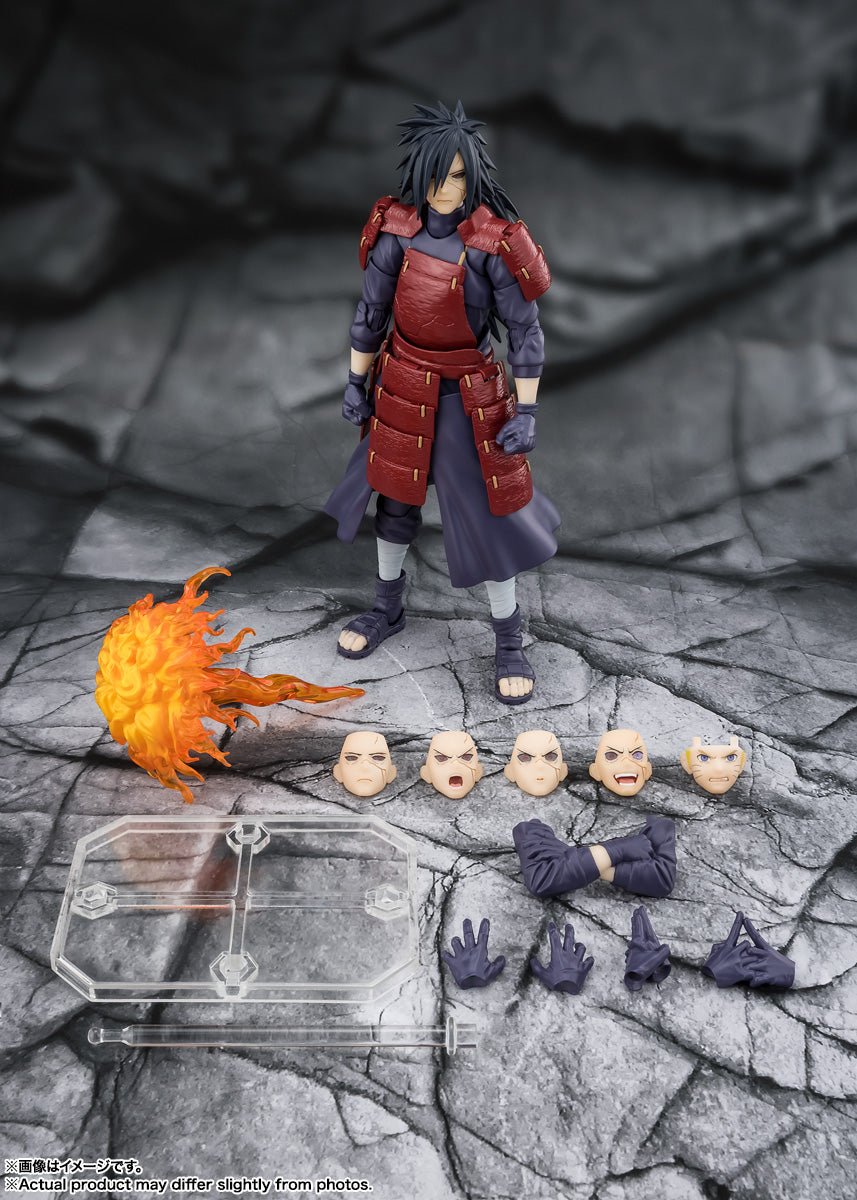 Naruto Shippuden Madara Uchiha The Legend of the Solitary Lord Who Dwells in Deep Darkness S.H.Figuarts Action Figure